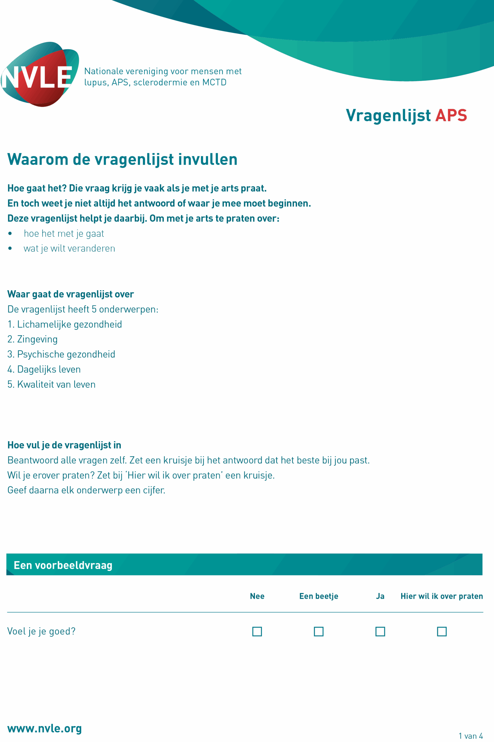 vragenlijst spreekkamerkaart APS